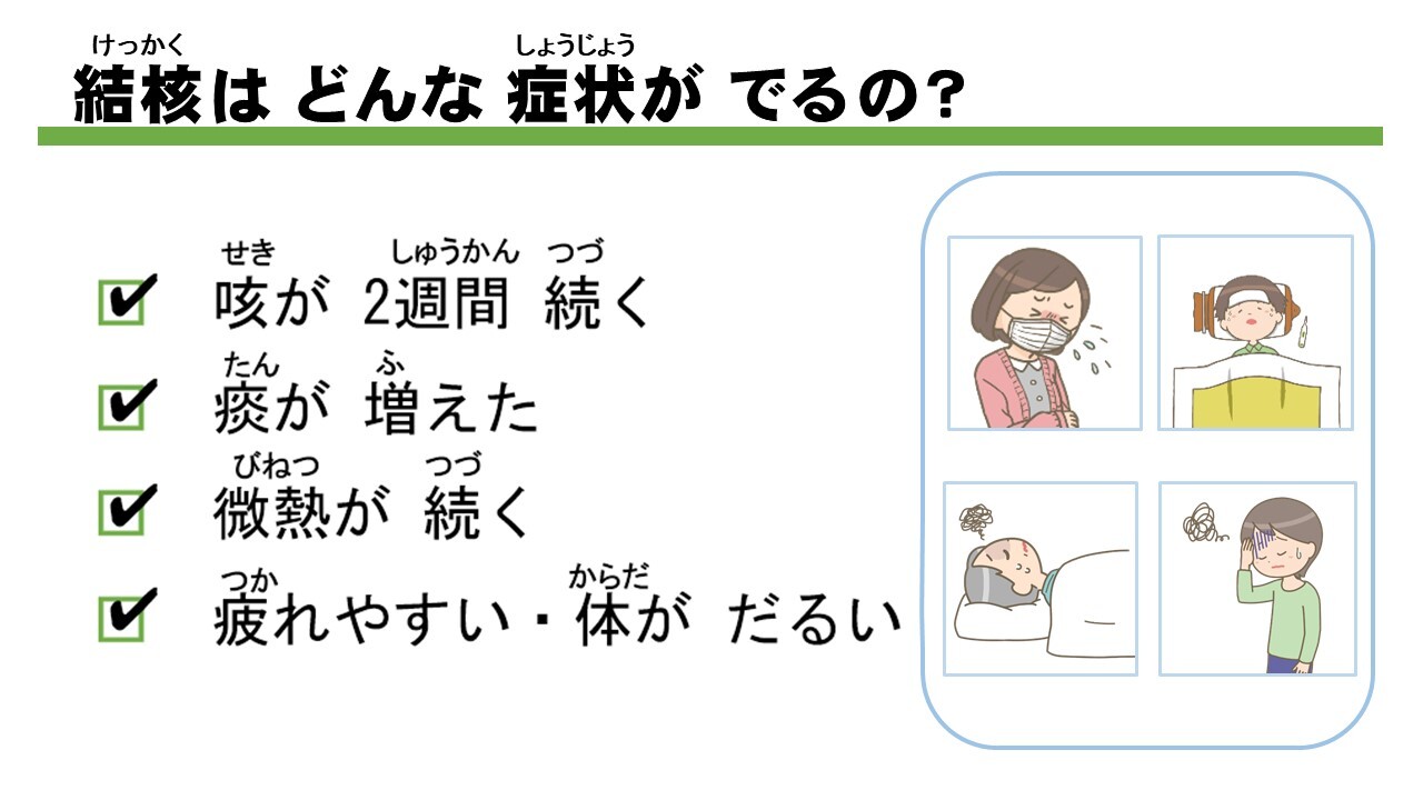 優しい日本語版正しく知ろう！結核のこと