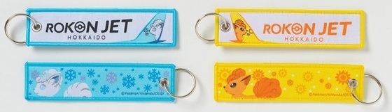 アローラロコンとロコンの横顔が描かれた尾翼がデザインされたフライトタグ。