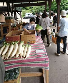 （写真）次々に消費者が訪れます