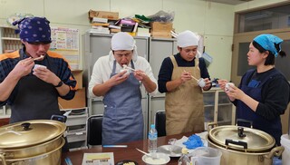 リコッタを試食